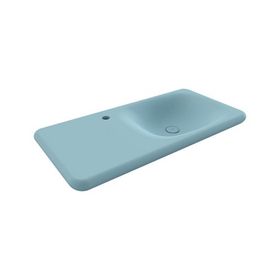 Bocchi Fenice 90 cm Etajerli Mat Buz Mavisi Lavabo