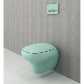 Bocchi Fenice Mat Mint Yeşil Asma Klozet ve Kapağı