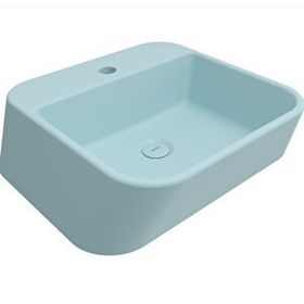 Bocchi Firenze 1074-029-012 Mat Buz Mavisi Batarya Banklı Çanak Lavabo