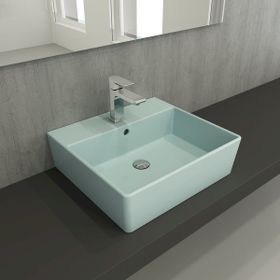 Bocchi Firenze Çanak 50 cm Mat Buz Mavisi Lavabo