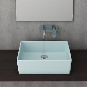Bocchi Firenze Çanak 50 cm Mat Buz Mavisi Lavabo