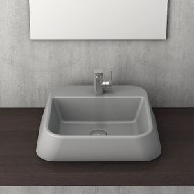 Bocchi Firenze Çanak 50 cm Mat Gri Lavabo