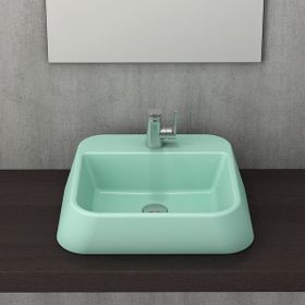Bocchi Firenze Çanak 50 cm Mat Mint Yeşil Lavabo
