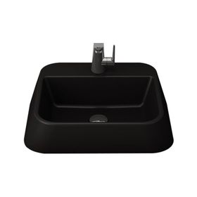 Bocchi Firenze Çanak 50 cm Mat Siyah Lavabo