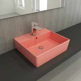 Bocchi Firenze Çanak 50 cm Mat Somon Lavabo