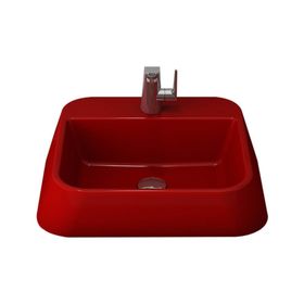 Bocchi Firenze Çanak 50 cm Parlak Kırmızı Lavabo