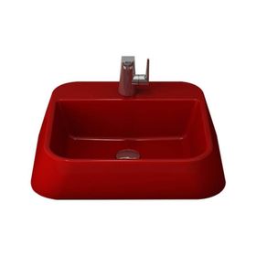 Bocchi Firenze Çanak 50 cm Parlak Kırmızı Lavabo