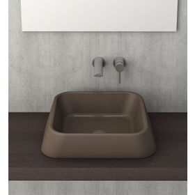 Bocchi Firenze Mat Kahverengi Asma Çanak Lavabo