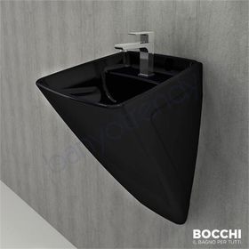 Bocchi Firenze Parlak Siyah Asma Monoblok Lavabo