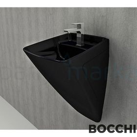 Bocchi Firenze Parlak Siyah Asma Monoblok Lavabo
