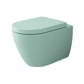 Bocchi Kanalsız Mat Mint Yeşil Kapak Hariç Venezia Asma Klozet