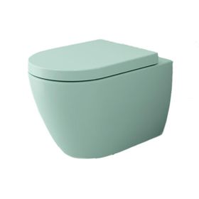 Bocchi Kanalsız Mat Mint Yeşil Kapak Hariç Venezia Asma Klozet