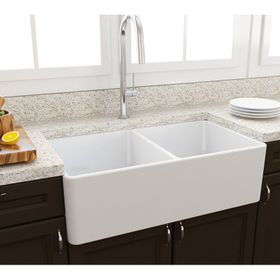 Bocchi Lavello 85 cm Parlak Beyaz Mutfak Evyesi