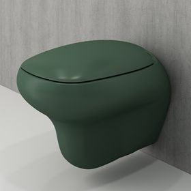 Bocchi Mat Yeşil Fenice Asma Klozet Kapağı