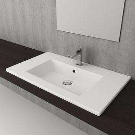Bocchı Milano 100 cm Mat Beyaz Lavabo
