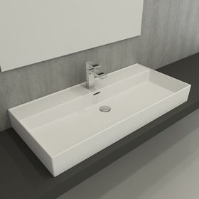 Bocchı Milano 100 cm Mat Beyaz Lavabo