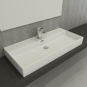 Bocchı Milano 100 cm Mat Beyaz Lavabo