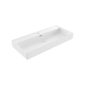 Bocchi Milano 100 cm Tezgah Üstü Parlak Beyaz Lavabo