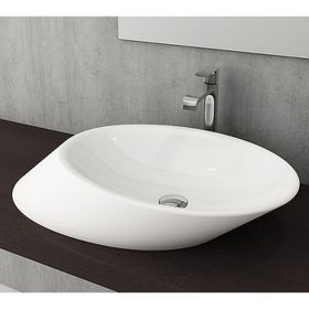 BOCCHI Milano 1021-001-0126 56 cm Parlak Beyaz Çanak Lavabo