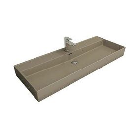 Bocchi Milano 120 cm Mat Kaşmir Etajerli Tezgah Üstü Asma Lavabo