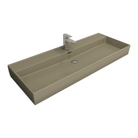 Bocchi Milano 120 cm Mat Kaşmir Etajerli Tezgah Üstü Asma Lavabo