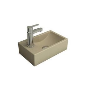 Bocchi Milano 37 cm Mat Kaşmir Dar Sol Tezgah Üstü Asma Lavabo