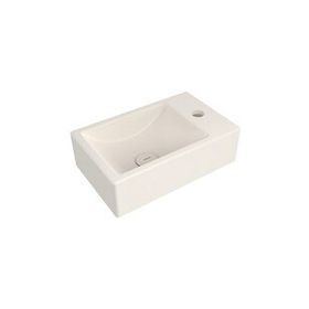Bocchi Milano 37 cm Parlak Bisküvi Dar Sol Tezgah Üstü Asma Lavabo