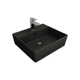 Bocchi Milano 50 cm Çanak Batarya Delikli Mat Antrasit Lavabo