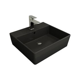 Bocchi Milano 50 cm Çanak Batarya Delikli Mat Antrasit Lavabo