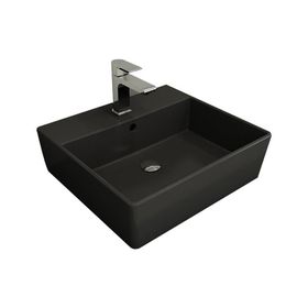 Bocchi Milano 50 cm Çanak Batarya Delikli Mat Antrasit Lavabo
