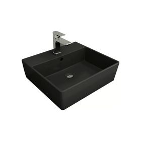 Bocchi Milano 50 cm Çanak Batarya Delikli Mat Antrasit Lavabo
