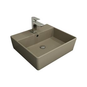 Bocchi Milano 50 cm Çanak Batarya Delikli Mat Kaşmir Lavabo