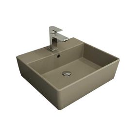 Bocchi Milano 50 cm Çanak Batarya Delikli Mat Kaşmir Lavabo