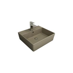 Bocchi Milano 50 cm Çanak Batarya Delikli Mat Kaşmir Lavabo
