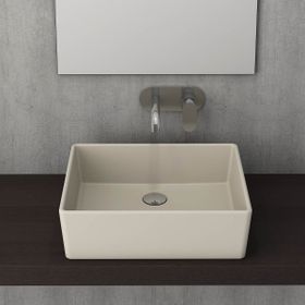 Bocchi Milano 50 cm Çanak Batarya Delikli Mat Yasemin Lavabo