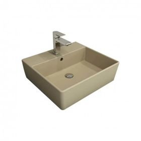 Bocchi Milano 50 cm Çanak Batarya Delikli Mat Yasemin Lavabo