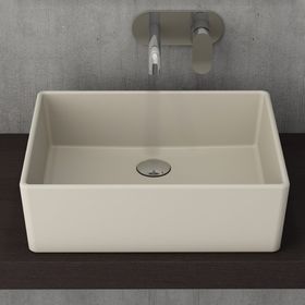 Bocchi Milano 50 cm Çanak Batarya Delikli Mat Yasemin Lavabo