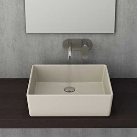 Bocchi Milano 50 cm Çanak Batarya Delikli Mat Yasemin Lavabo