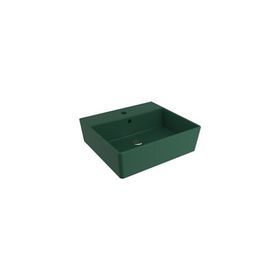 Bocchi Milano 50 cm Çanak Batarya Delikli Mat Yeşil Lavabo