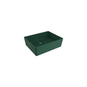 Bocchi Milano 50 cm Çanak Batarya Delikli Mat Yeşil Lavabo