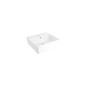 Bocchi Milano 50 cm Çanak Batarya Delikli Parlak Beyaz Lavabo