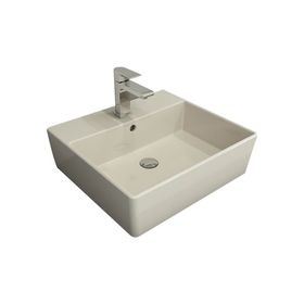 Bocchi Milano 50 cm Çanak Batarya Delikli Parlak Bisküvi Lavabo