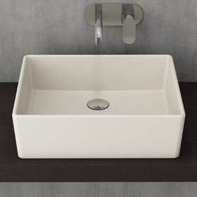 Bocchi Milano 50 cm Çanak Batarya Delikli Parlak Bisküvi Lavabo