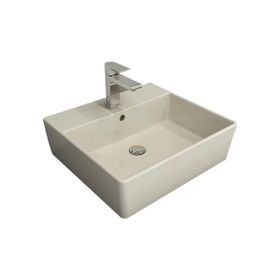 Bocchi Milano 50 cm Çanak Batarya Delikli Parlak Bisküvi Lavabo