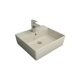 Bocchi Milano 50 cm Çanak Batarya Delikli Parlak Bisküvi Lavabo