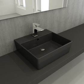 Bocchi Milano 50 cm Çanak Mat Antrasit Lavabo