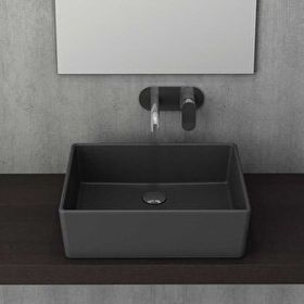 Bocchi Milano 50 cm Çanak Mat Antrasit Lavabo