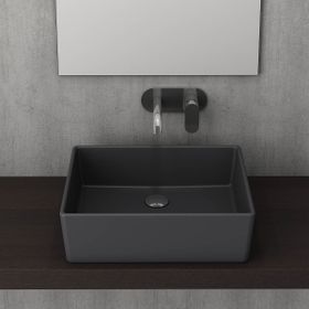 Bocchi Milano 50 cm Çanak Mat Kahve Lavabo