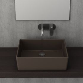 Bocchi Milano 50 cm Çanak Mat Kahve Lavabo