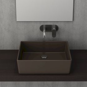 Bocchi Milano 50 cm Çanak Mat Kahve Lavabo